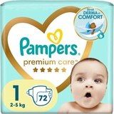 Pampers Premium Care (Gr. 1, Tragepack, 72 Stück)
