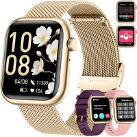 Smartwatch für Damen und Herren mit Smartphone- und Fitnessfunktion 20 Sportmodi, Herzfrequenzmesser, Schrittzähler, IP68 wasserdicht