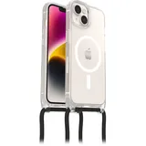 Otterbox React Necklace Hülle mit MagSafe für iPhone 14, ultraschlanke, schützende Hülle mit Verstellbarer und Abnehmbarer Handykette, Transparent