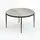 FineBuy Couchtisch 70cm mit Marmor Platte weiß Wohnzimmertisch Beistelltisch Metall rund