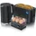 Arendo Frühstücks-Set Wasserkocher 1,5 l Schwarz
