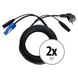 Pronomic Hybridkabel Euro/Powerplug/XLR 5,0m (500 cm)
