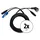 Pronomic Hybridkabel Euro/Powerplug/XLR 5,0m (500 cm)