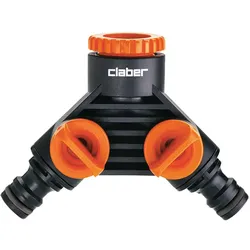 2-Wege Y-Verteilerventil, IG kombiniert DN20(3/4'')+DN15(1/2'') regulierbare Wassermenge