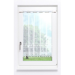 Scheibengardine von Lysel - Rautendekor #1W (BxH) 90cm * 90cm Weiß
