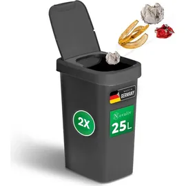 Novaliv Mülleimer 25 l Schwarz