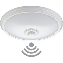 EDM Wandanbauleuchte Kunststoff One Size weiß mit Sensor und Notlicht 16 W 1100 Lumen 4000 K