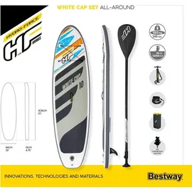 BESTWAY Hydro-Force SUP Allround Board-Set White Cap 305 x 84 x 12 cm