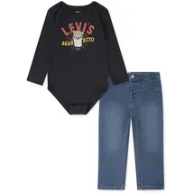 levi ́s ® kids LVB BEARRITO DENIM Set Hose Jet Schwarz 74