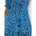 Apricot Minikleid Blumen Blau M