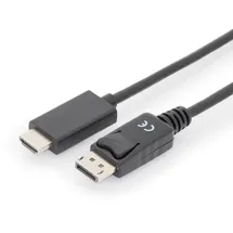 Digitus DisplayPort / HDMI Adapterkabel 1 m Schwarz