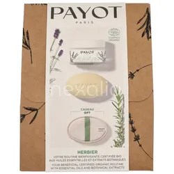 Payot Herbier Your Beneficial Set Lavender Essential Oil 50ml/Body & Face Bar 50gr /Loofah Gloves 1x 100 ml