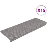 vidaXL Treppenmatten Selbstklebend Sisal-Optik 15 Stk. 65x21x4 cm
