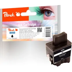 Peach Tintenpatrone schwarz kompatibel zu Brother LC-900BK