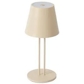 LINDBY LED Janea Dimmbar (spritzwassergeschützt (Modern) in Creme aus Metall 1-flammig