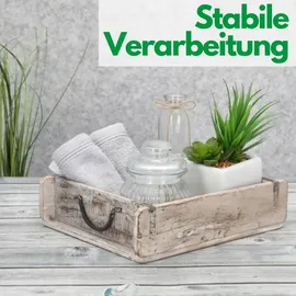 Novaliv Aufbewahrungsbox 30 x 25 x 8 cm 3-tlg. weiß