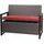 Proregal Truhenbank 87 x 117 x 57 cm Grau