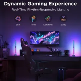 Govee Smart RGBIC Gaming Pro Lichtpaneele Matter 1D13NT00C020A Schwarz