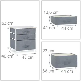 Relaxdays Regalsystem 48 x 53 x 40 cm Grau