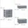 Relaxdays Regalsystem 48 x 53 x 40 cm Grau