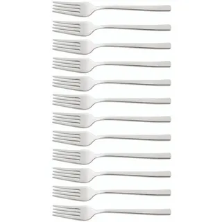 Arcos Dessertgabel Edelstahl 18/10 Monoblock 185 mm - Robust und Elegant für Gebäck, Serie Capri