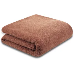 Wohndecke BIEDERLACK "Teddy", braun (canyon), B:150cm L:200cm, Polyester, Wohndecken, besonders kuschelig und anschmiegsam