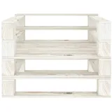 vidaXL Garten-Palettensessel Sessel 80 x 60,8 x 67,5 cm weiß