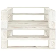 vidaXL Garten-Palettensessel Sessel 80 x 60,8 x 67,5 cm weiß
