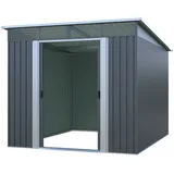 osoltus Metall Gerätehaus Pultdach Geräteschuppen  T.279cm x B.238cm 6,6m2