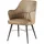 MASSIVMOEBEL24.DE Polsterstuhl Leder beige