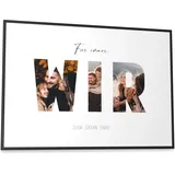 Papierschmiede® WIR personalisiertes Bild mit Fotos - A2 im Bilderrahmen XXL - Geschenke für Frauen - Geschenke für Männer - Personalisiertes Geschenk Paare Partner Fotodruck Weihnachten Valentinstag