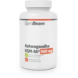 GymBeam Ashwagandha KSM-66 500 mg Kapseln - Wirksamer Pflanzenextrakt, Indischer Ginseng, Adaptogen für Schlaf- und mentale Gesundheit, enthält Vitanoliden, Nootropika, 90 caps