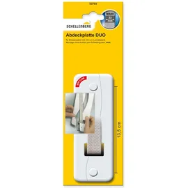 Schellenberg Gurtwickler-Abdeckplatte Duo Maxi 135 mm, Weiß 53703
