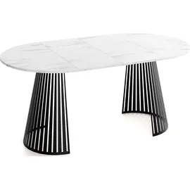 WFL GROUP Naro Ø 120 cm weiß