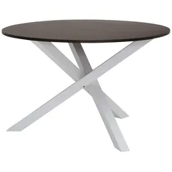 Esstisch HOME AFFAIRE "Bristol", weiß (eichefarben, weiß), B:120cm H:77cm T:120cm, Tische