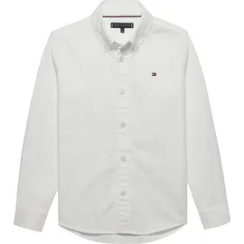 Tommy Hilfiger Jungen, Hemd OXFORD aus Baumwolle, mit Stretch, weiß, (White), 5 Jahre - 5 Jahre