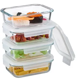 Relaxdays Glasbehälter 640 ml 4 St.