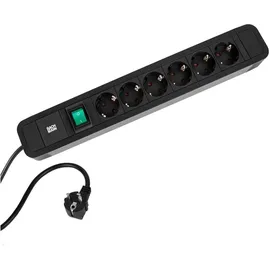 Bachmann Steckdosenleiste 6-fach 2 m Schwarz