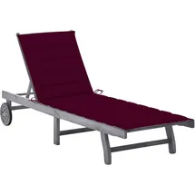 vidaXL Sonnenliege 115 x 65 x 85 cm Grau