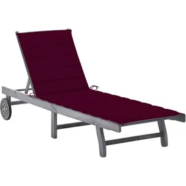 vidaXL Sonnenliege 115 x 65 x 85 cm Grau