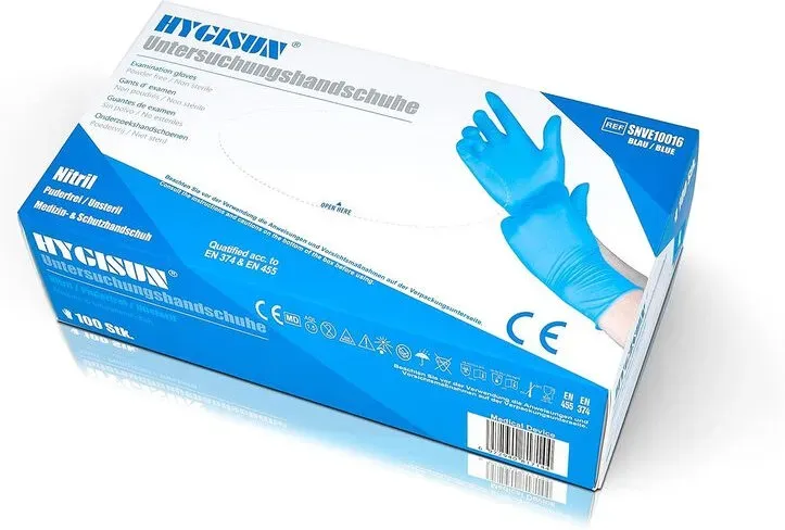 Hygisun Nitrilhandschuhe Größe L (Blau)