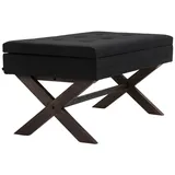 CLP Polsterbank Namaro Schwarz 110 x 40 x 48 cm