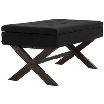CLP Polsterbank Namaro Schwarz 110 x 40 x 48 cm