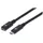 Manhattan USB-C 0,5 m Schwarz