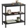 Relaxdays Nachtschrank 2 Fächer 61 x 60 x 30 cm Schwarz