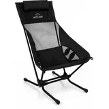 normani Campingstuhl Campingstuhl Witchai, Ultraleichter Strandstuhl Beachchair bis 150 kg Outdoorstuhl schwarz