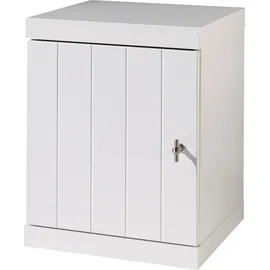 Vipack VIPACK, weiß, B:44cm H:55cm T:40cm, Schränke, Nachtschrank, Nachtkonsole rechts oder links anstellbar, mit 1 Drehtür, Ausf. Weiß