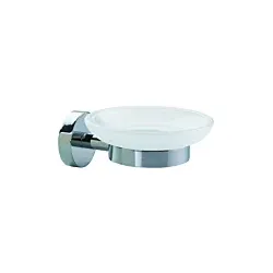 nwb Seifenhalter Pro 020 P02123 chrom, Glas satiniert, mit Befestigungstechnik