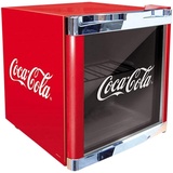 °CUBES Coca-Cola Mini Kühlschrank mit Glastür | Getränkekühlschrank 48L, leise & energieeffizient, perfekt für Getränke, Büro & Partys | 5-15°C, Rot