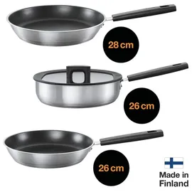 Fiskars Hard Face Bratpfanne 28 cm edelstahl